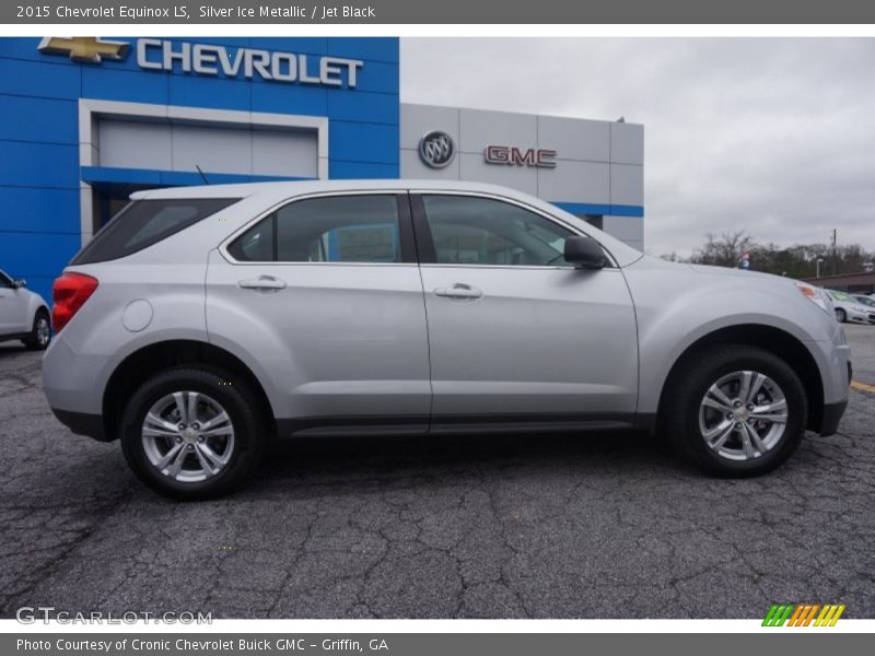 Silver Ice Metallic / Jet Black 2015 Chevrolet Equinox LS