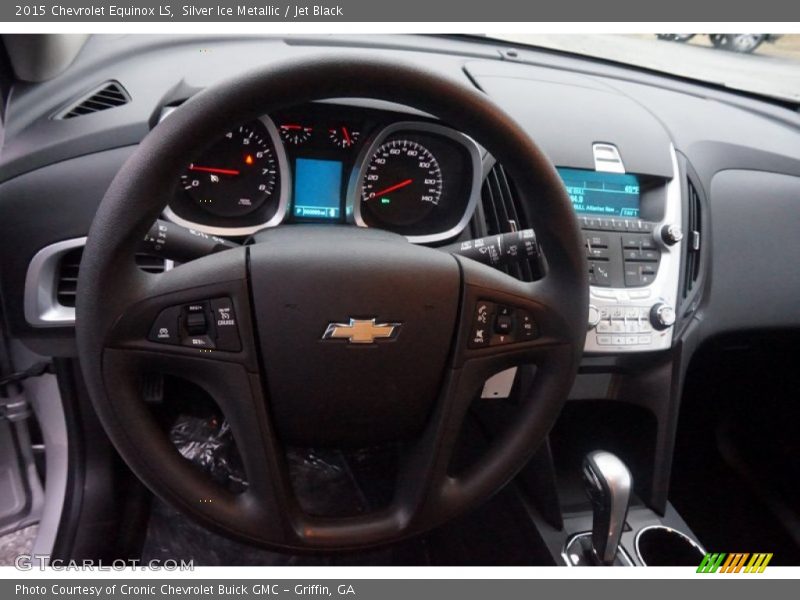 Silver Ice Metallic / Jet Black 2015 Chevrolet Equinox LS