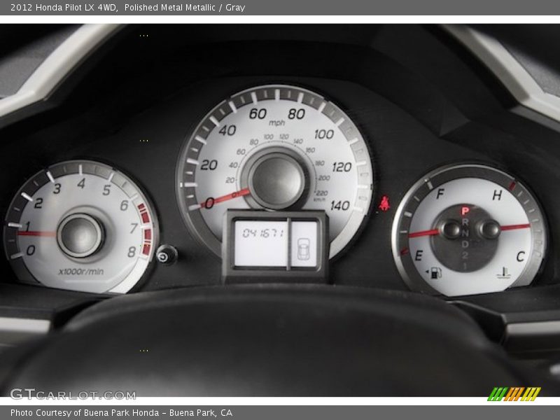 Polished Metal Metallic / Gray 2012 Honda Pilot LX 4WD