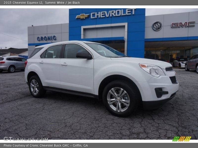 Summit White / Jet Black 2015 Chevrolet Equinox LS