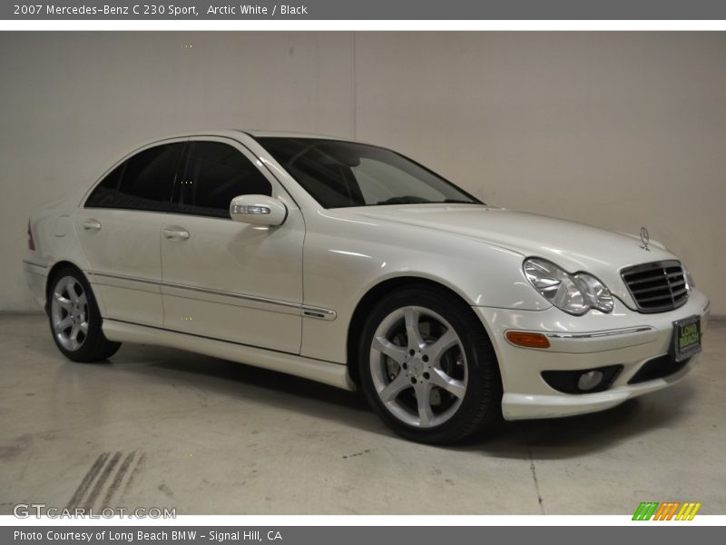 Arctic White / Black 2007 Mercedes-Benz C 230 Sport
