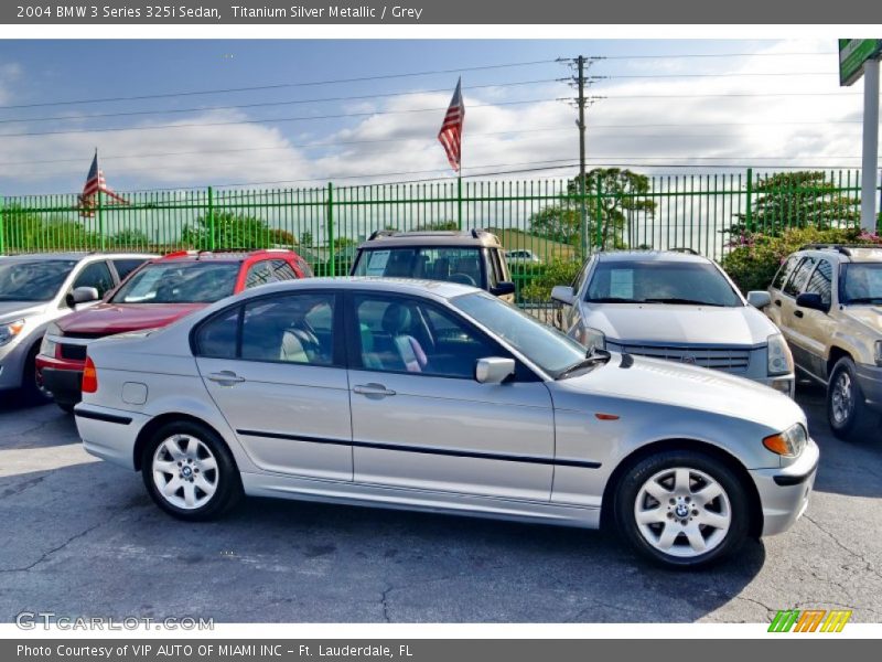 Titanium Silver Metallic / Grey 2004 BMW 3 Series 325i Sedan