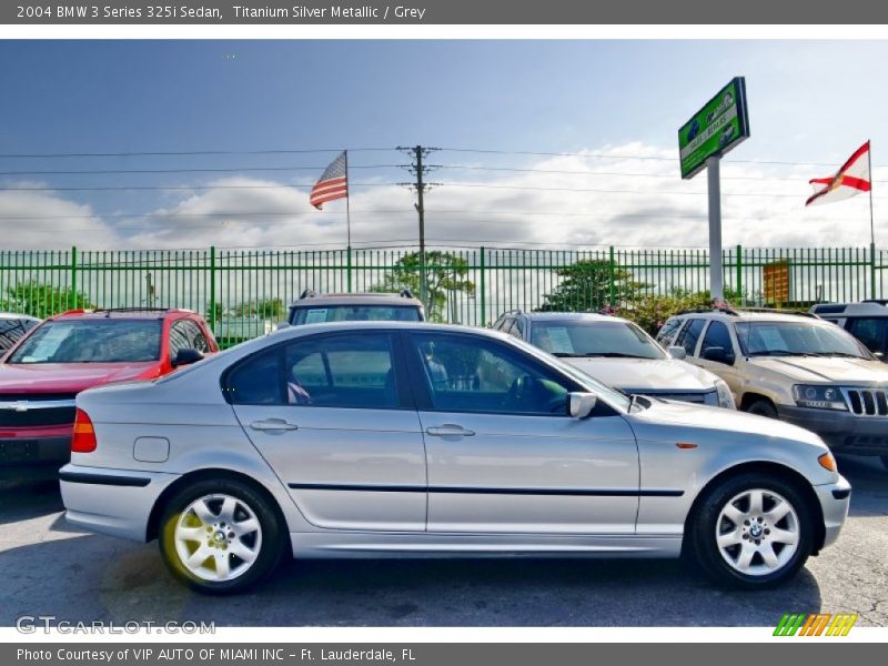 Titanium Silver Metallic / Grey 2004 BMW 3 Series 325i Sedan