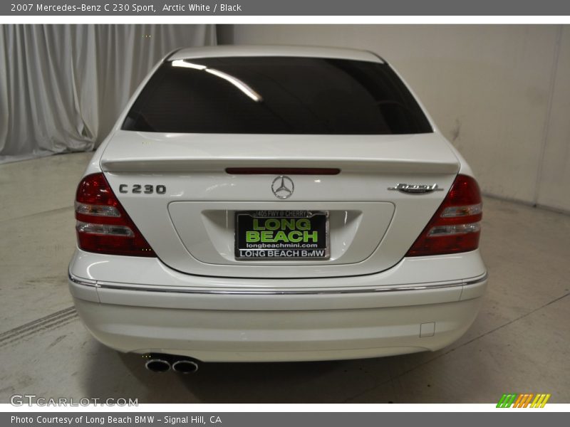 Arctic White / Black 2007 Mercedes-Benz C 230 Sport