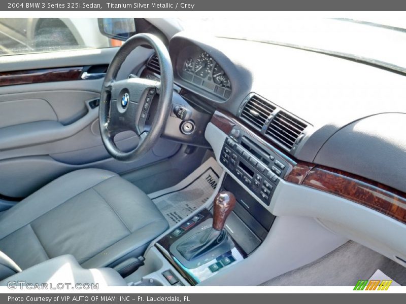 Titanium Silver Metallic / Grey 2004 BMW 3 Series 325i Sedan