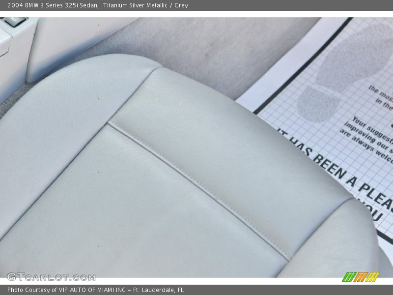 Titanium Silver Metallic / Grey 2004 BMW 3 Series 325i Sedan
