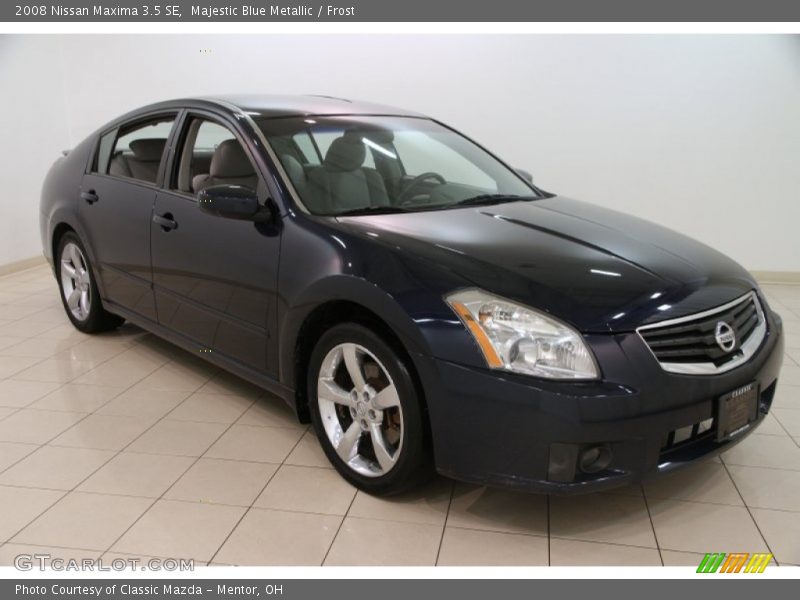 Majestic Blue Metallic / Frost 2008 Nissan Maxima 3.5 SE