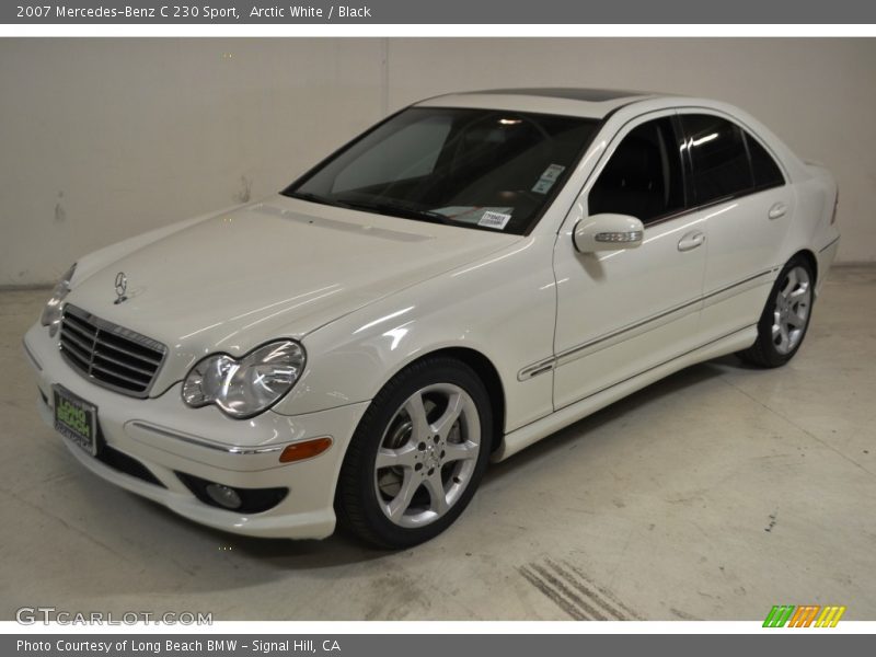 Arctic White / Black 2007 Mercedes-Benz C 230 Sport
