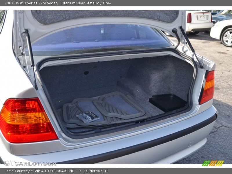 Titanium Silver Metallic / Grey 2004 BMW 3 Series 325i Sedan