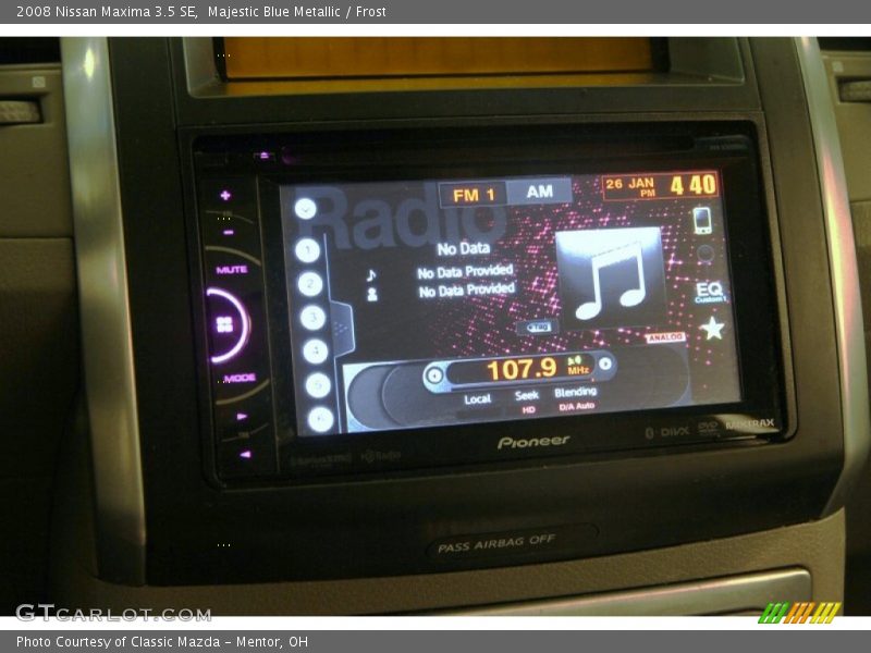 Majestic Blue Metallic / Frost 2008 Nissan Maxima 3.5 SE