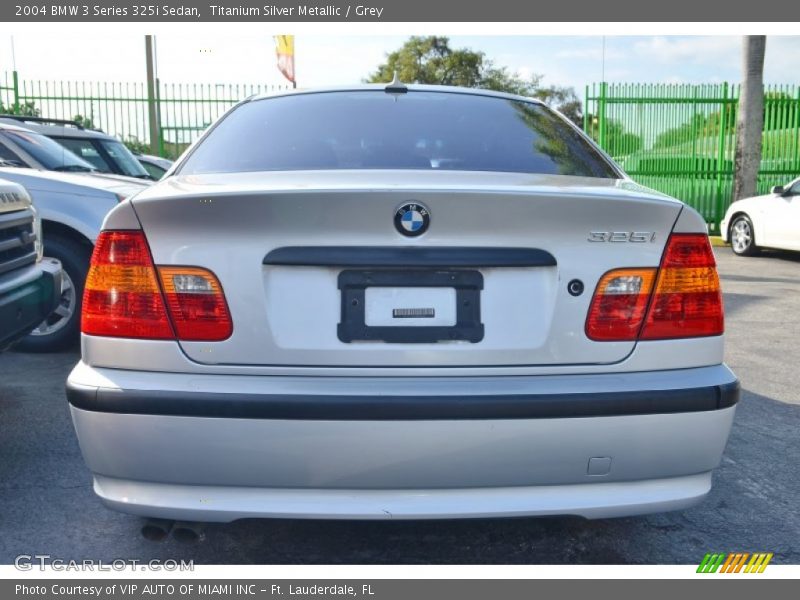 Titanium Silver Metallic / Grey 2004 BMW 3 Series 325i Sedan
