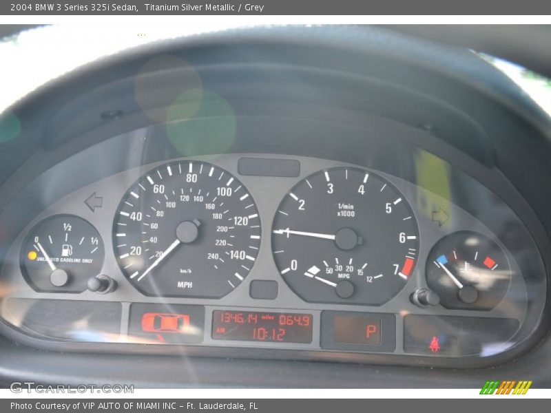 Titanium Silver Metallic / Grey 2004 BMW 3 Series 325i Sedan