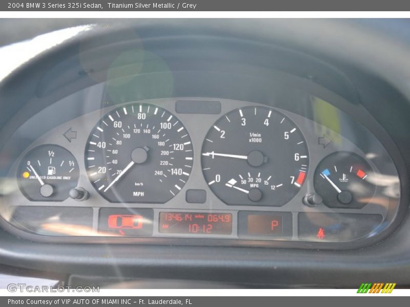 Titanium Silver Metallic / Grey 2004 BMW 3 Series 325i Sedan