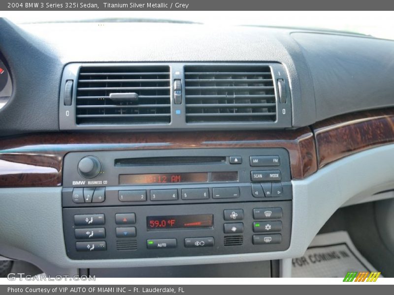 Titanium Silver Metallic / Grey 2004 BMW 3 Series 325i Sedan