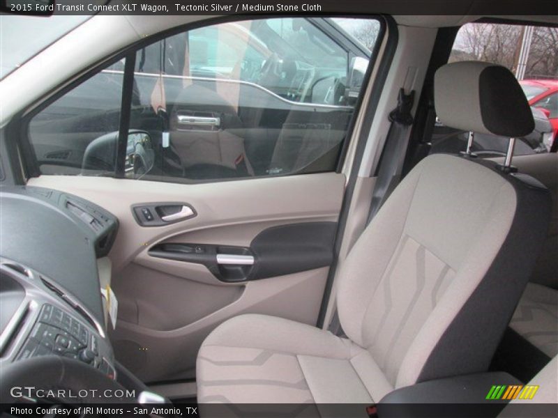 Tectonic Silver / Medium Stone Cloth 2015 Ford Transit Connect XLT Wagon