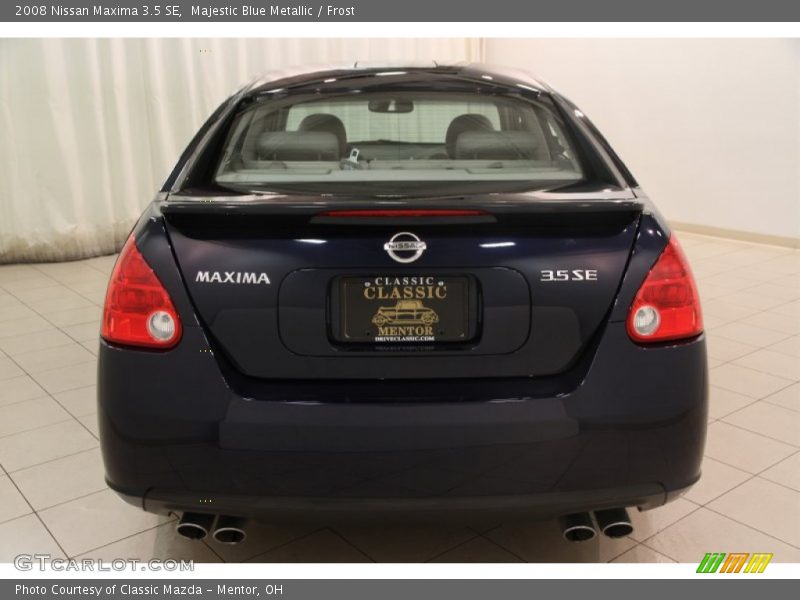 Majestic Blue Metallic / Frost 2008 Nissan Maxima 3.5 SE
