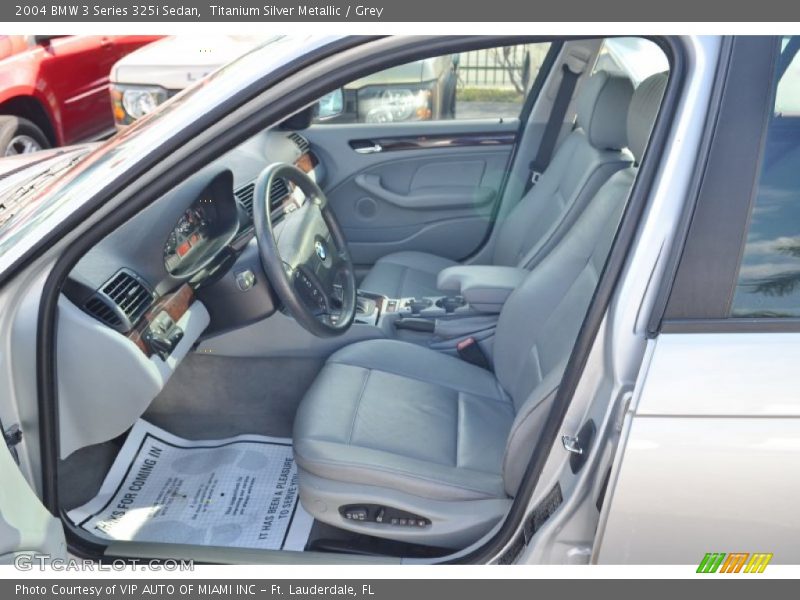 Titanium Silver Metallic / Grey 2004 BMW 3 Series 325i Sedan