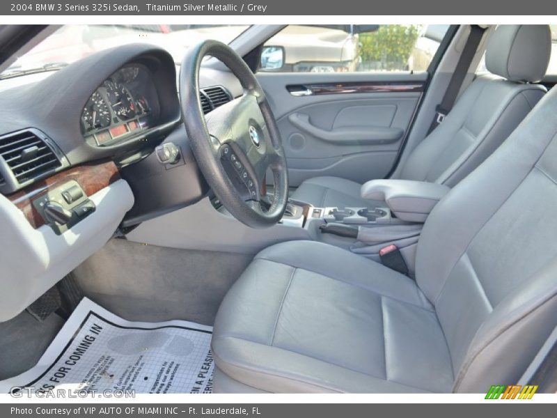 Titanium Silver Metallic / Grey 2004 BMW 3 Series 325i Sedan