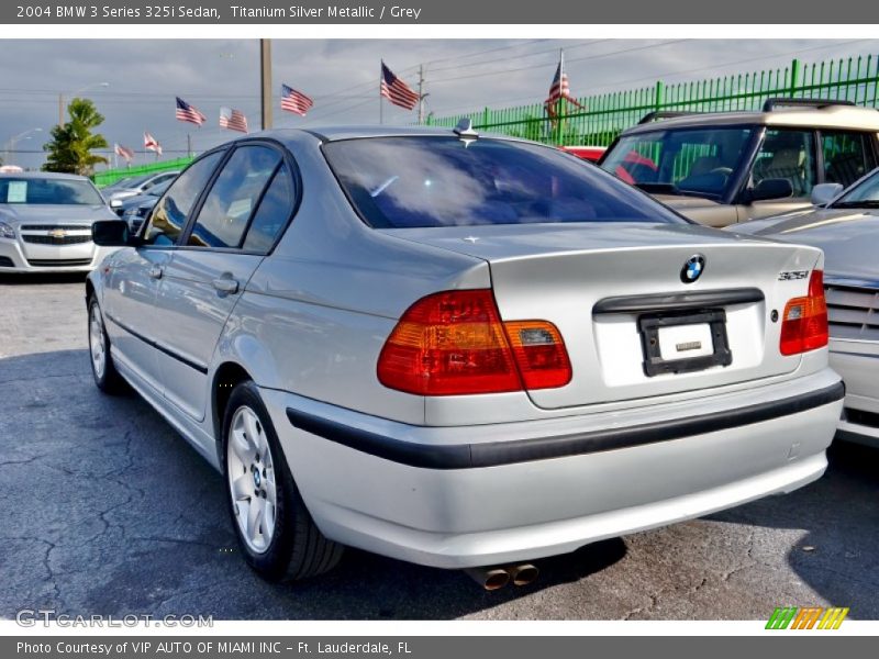Titanium Silver Metallic / Grey 2004 BMW 3 Series 325i Sedan