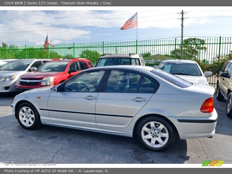 Titanium Silver Metallic / Grey 2004 BMW 3 Series 325i Sedan