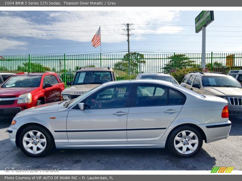 Titanium Silver Metallic / Grey 2004 BMW 3 Series 325i Sedan