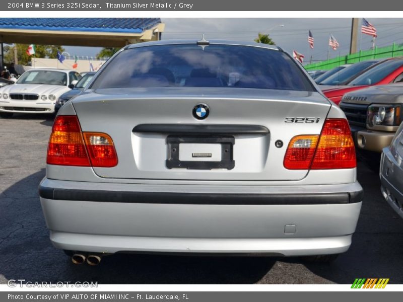 Titanium Silver Metallic / Grey 2004 BMW 3 Series 325i Sedan