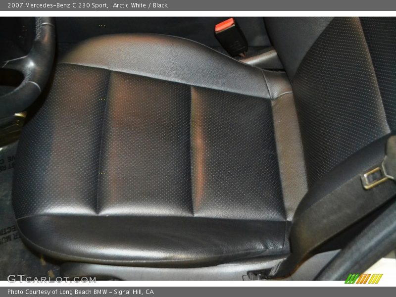 Arctic White / Black 2007 Mercedes-Benz C 230 Sport
