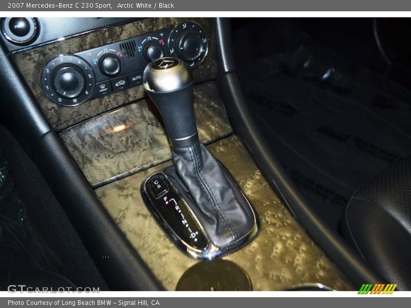 Arctic White / Black 2007 Mercedes-Benz C 230 Sport
