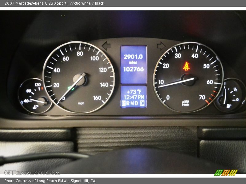 Arctic White / Black 2007 Mercedes-Benz C 230 Sport