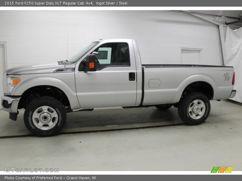 Ingot Silver / Steel 2015 Ford F250 Super Duty XLT Regular Cab 4x4
