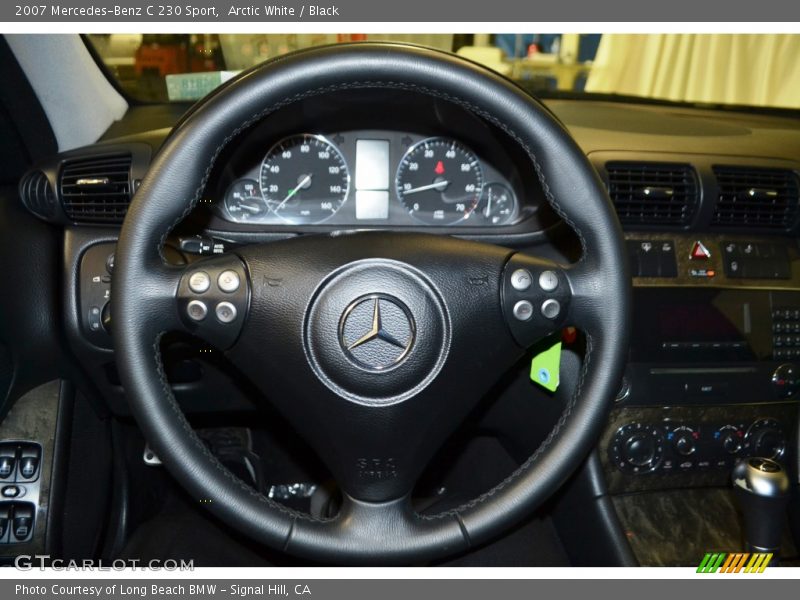 Arctic White / Black 2007 Mercedes-Benz C 230 Sport