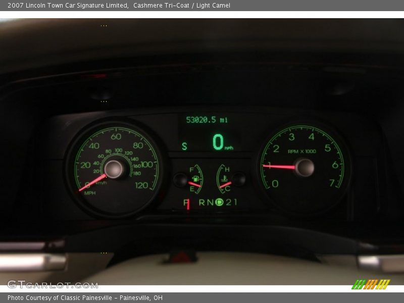  2007 Town Car Signature Limited Signature Limited Gauges