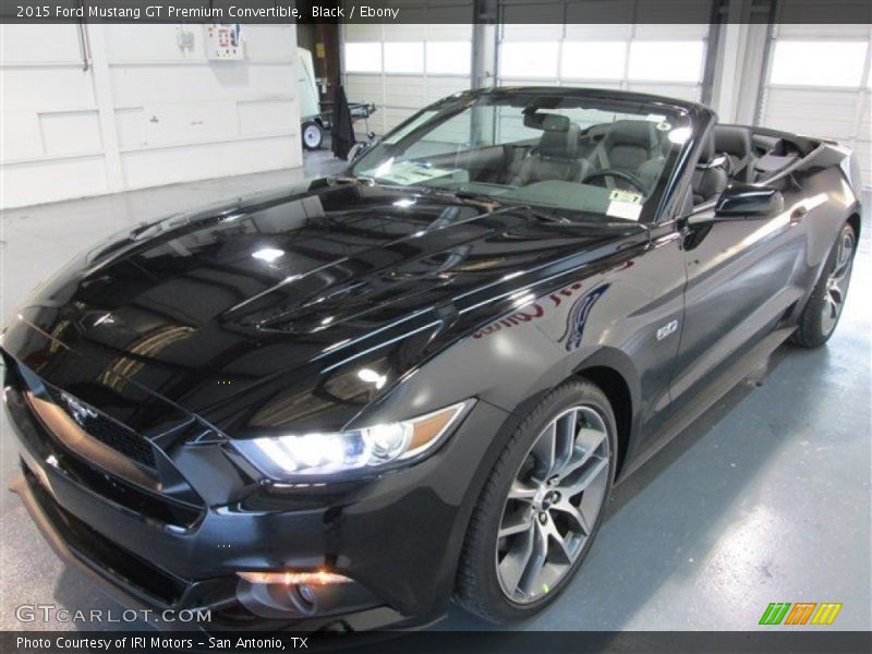 Black / Ebony 2015 Ford Mustang GT Premium Convertible