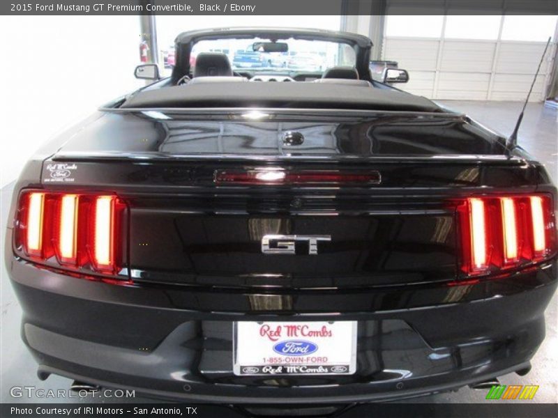 Black / Ebony 2015 Ford Mustang GT Premium Convertible