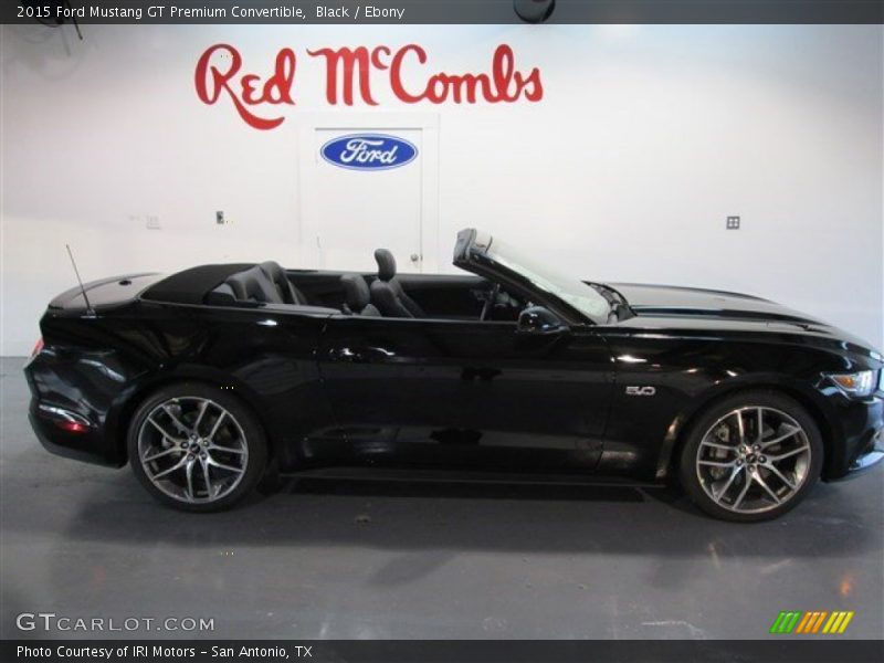 Black / Ebony 2015 Ford Mustang GT Premium Convertible