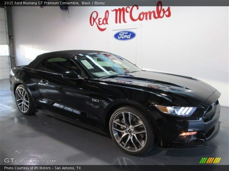 Black / Ebony 2015 Ford Mustang GT Premium Convertible