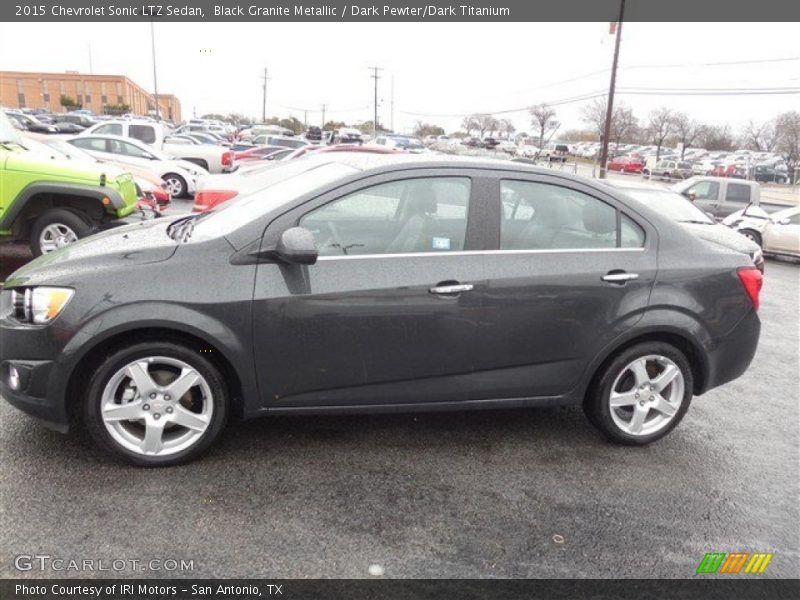 Black Granite Metallic / Dark Pewter/Dark Titanium 2015 Chevrolet Sonic LTZ Sedan
