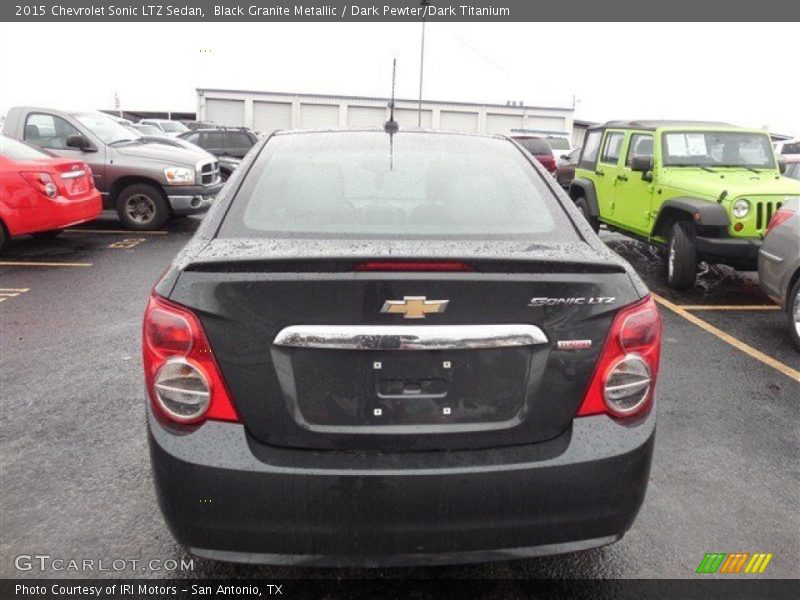 Black Granite Metallic / Dark Pewter/Dark Titanium 2015 Chevrolet Sonic LTZ Sedan