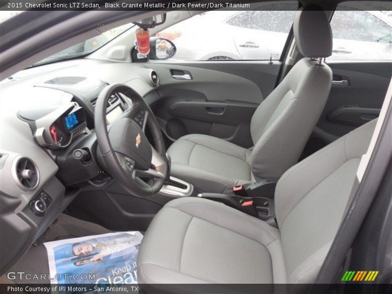 Black Granite Metallic / Dark Pewter/Dark Titanium 2015 Chevrolet Sonic LTZ Sedan
