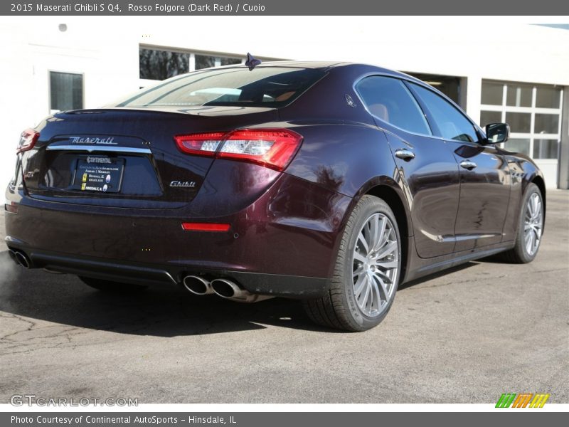Rosso Folgore (Dark Red) / Cuoio 2015 Maserati Ghibli S Q4
