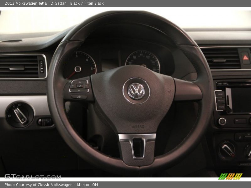 Black / Titan Black 2012 Volkswagen Jetta TDI Sedan