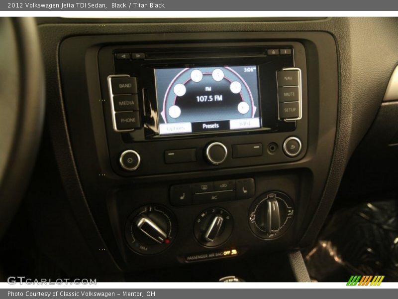 Black / Titan Black 2012 Volkswagen Jetta TDI Sedan