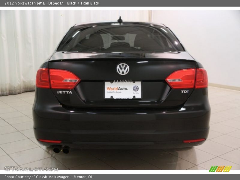 Black / Titan Black 2012 Volkswagen Jetta TDI Sedan