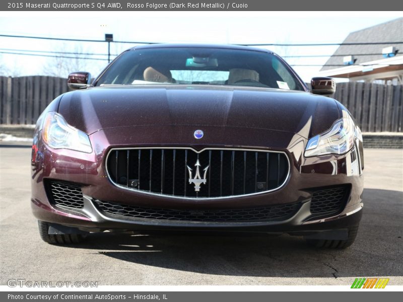 Rosso Folgore (Dark Red Metallic) / Cuoio 2015 Maserati Quattroporte S Q4 AWD