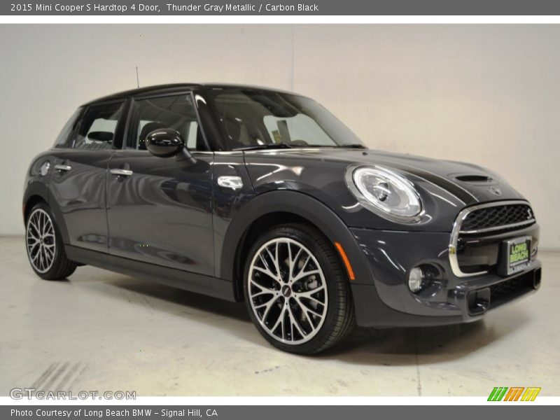 Thunder Gray Metallic / Carbon Black 2015 Mini Cooper S Hardtop 4 Door