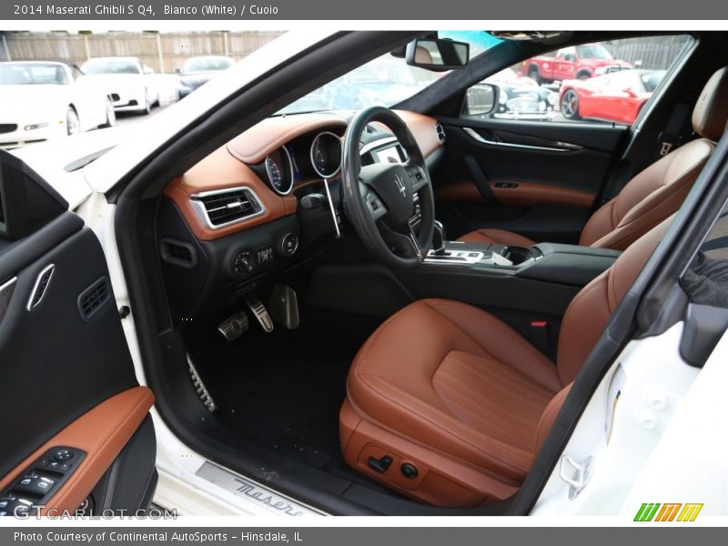 Bianco (White) / Cuoio 2014 Maserati Ghibli S Q4