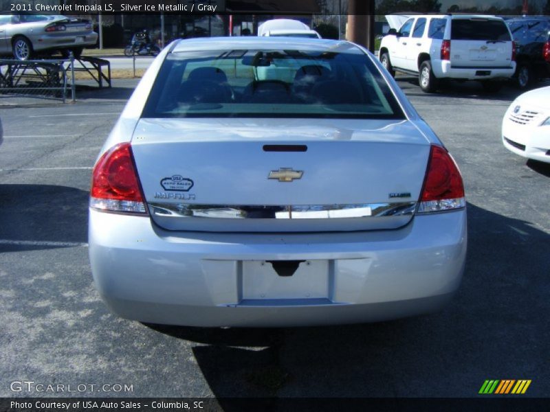 Silver Ice Metallic / Gray 2011 Chevrolet Impala LS