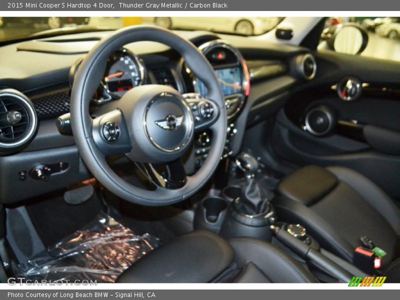 Thunder Gray Metallic / Carbon Black 2015 Mini Cooper S Hardtop 4 Door