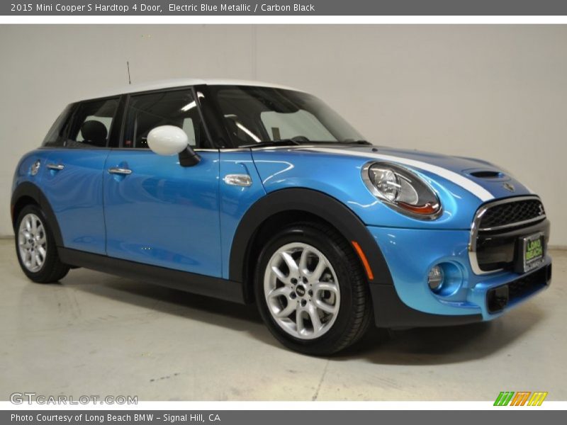Electric Blue Metallic / Carbon Black 2015 Mini Cooper S Hardtop 4 Door