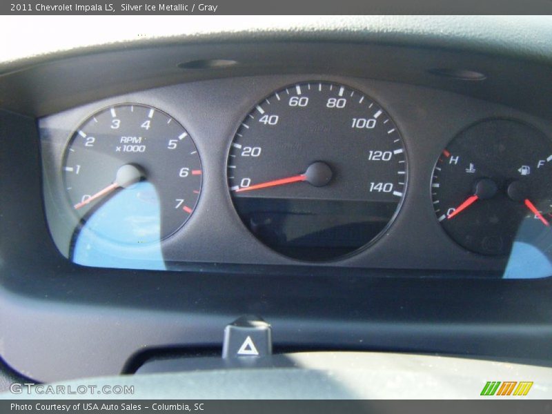 Silver Ice Metallic / Gray 2011 Chevrolet Impala LS